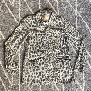 Lily Aldridge For Velvet Leopard Utility Jacket